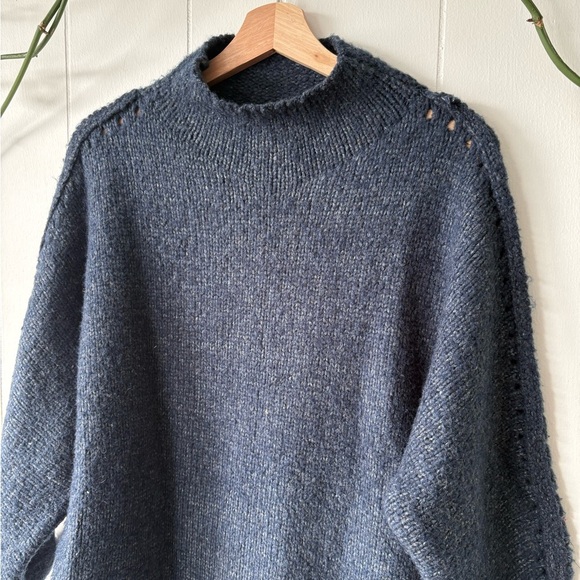 LINE Navy Chunky Knit Oversized Sweater | Small - Picture 3 of 5